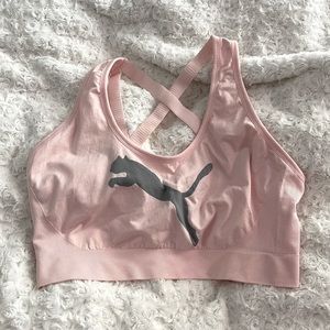 Pink puma sports bra - size 2X